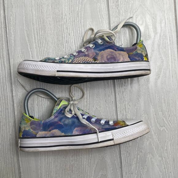 Converse Chuck Taylor All Star Ox Digital Floral Low Top Sneakers Women's Size 8 - Picture 7 of 10